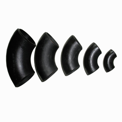 Rayon du degré Q235B Q235 de pouce 45 du degré 2 du coude 90 de l'acier au carbone DN100 long