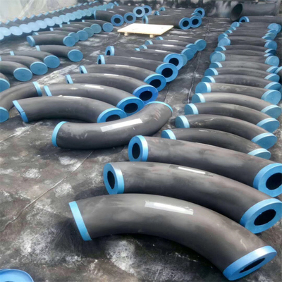 Le DST a galvanisé les garnitures en acier forgées brident long rayon de soudure de Sch 160 courbure de 90 degrés
