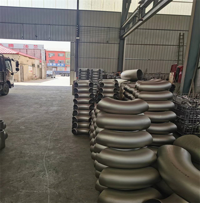 HL ont poli 12 pouces des garnitures de tuyau 304L d'acier inoxydable du coude SS304 316L de 90 degrés