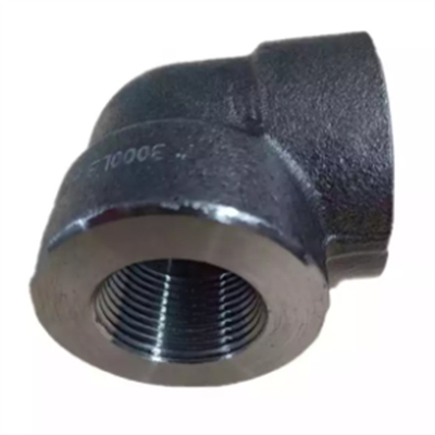 Asme B16.11 Astm A105 a forgé la femelle du coude 3000lb d'acier au carbone filetée