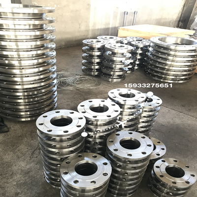Glissement inoxydable de la norme ANSI B16.5 ASTM A105 de brides de plaque d'acier de rf 316 dessus