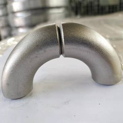 Diamètre galvanisé par rond rayon sans couture de Sch 40 de coude de tuyau d'acier de JIS grand de long