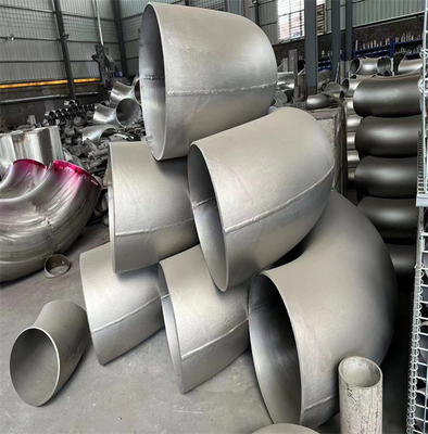 HL ont poli 12 pouces des garnitures de tuyau 304L d'acier inoxydable du coude SS304 316L de 90 degrés