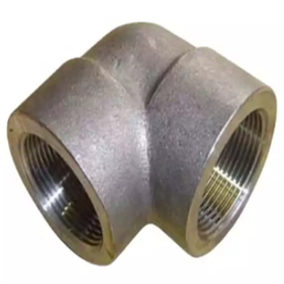 Asme B16.11 Astm A105 a forgé la femelle du coude 3000lb d'acier au carbone filetée