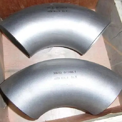 1 pouce 2 pouces a galvanisé la surface marinée inoxydable de soudage bout à bout de coude de 90 degrés