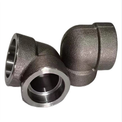 La norme ANSI B16.11 a forgé des garnitures de tuyau d'acier au carbone 45 degrés coude de soudure de douille de 90 degrés